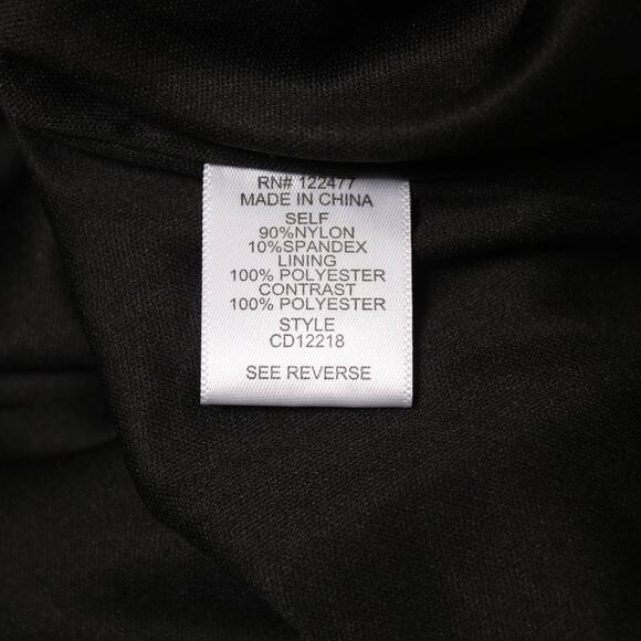 NSR Black Lace Twist Front Cut Out Midi Dress Sleeveless Evening Size L Formal - Picture 8 of 11